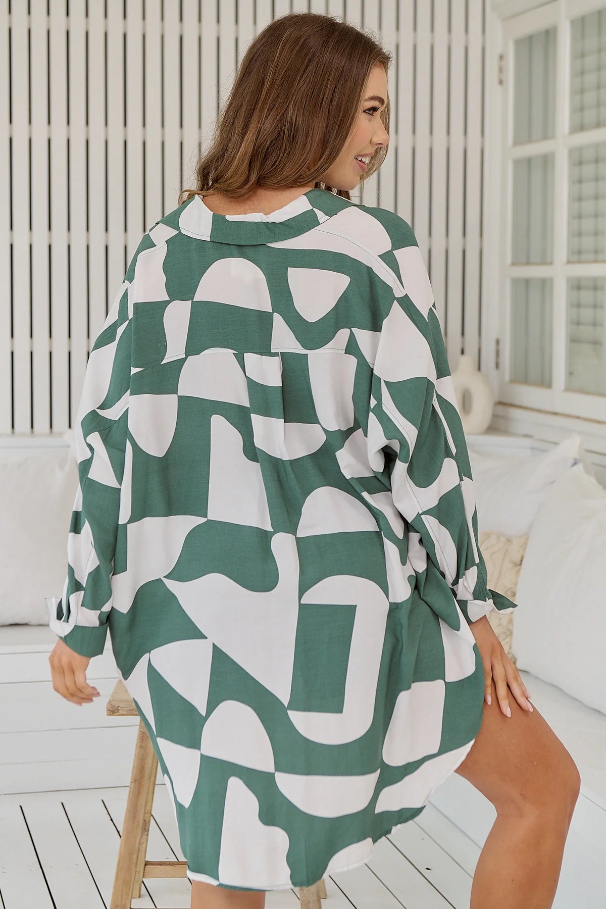 Load image into Gallery viewer, New Jersey Print River Shirt - Top
