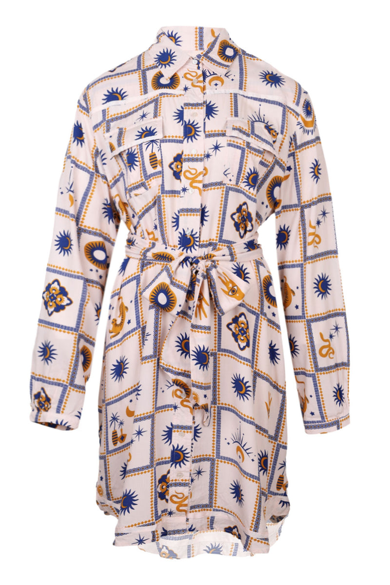Oracle Print Beverly Shirt Mini Dress