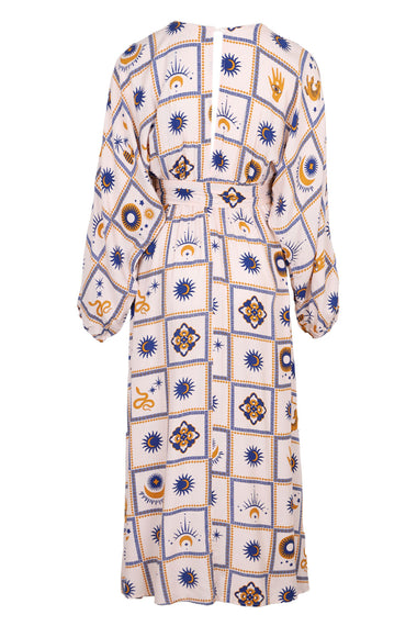 Oracle Print Fields Midi Dress