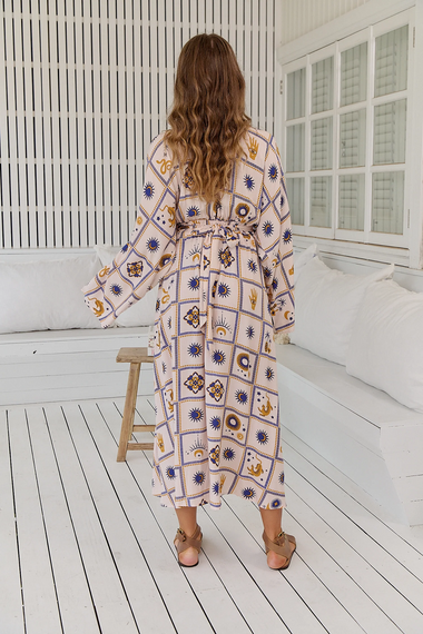 Oracle Print Fields Midi Dress - Dress