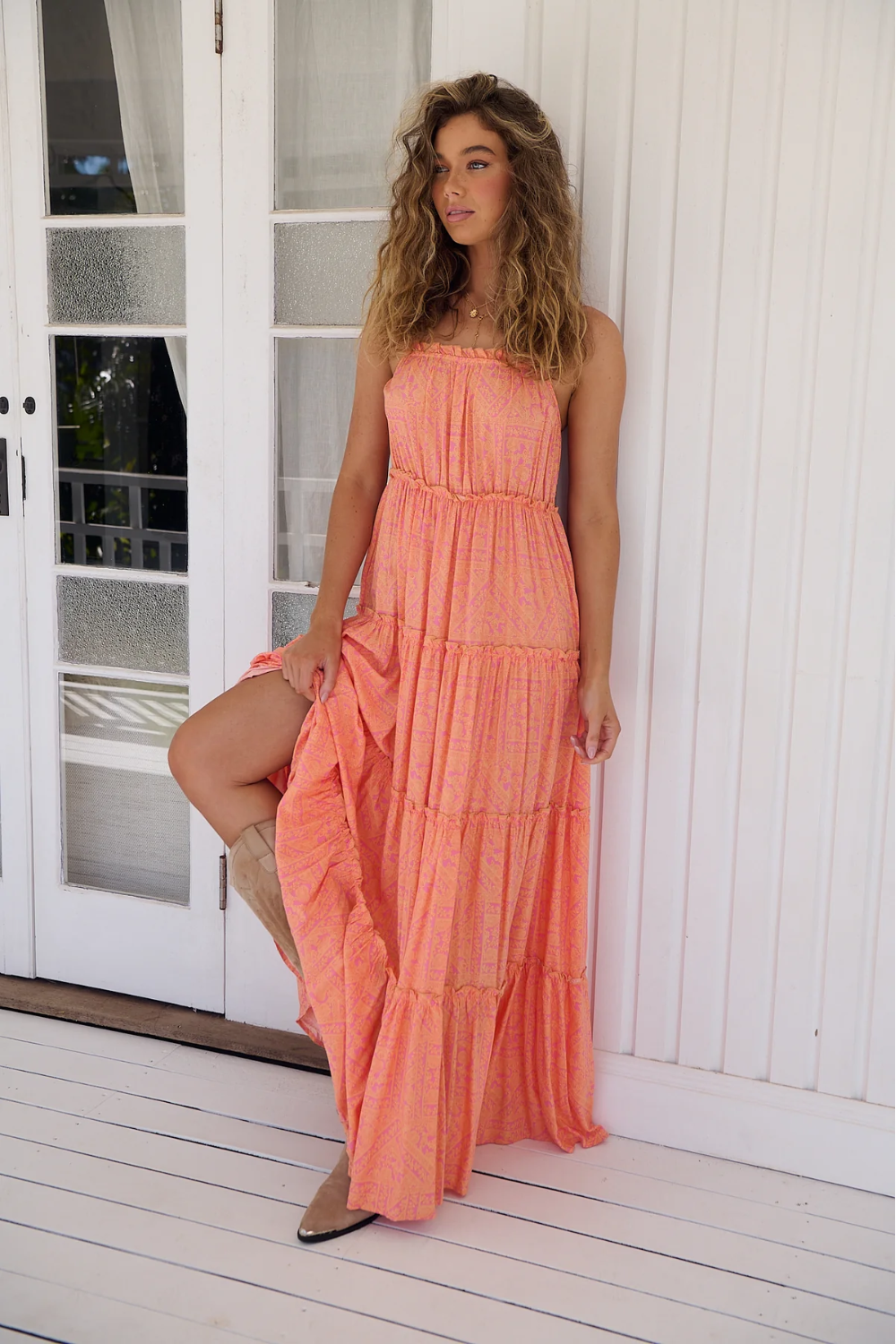 Load image into Gallery viewer, Paloma Paradise Print Peppa Maxi Dress
