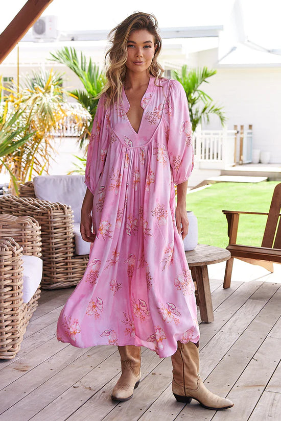 Seashells Print Boheme Midi