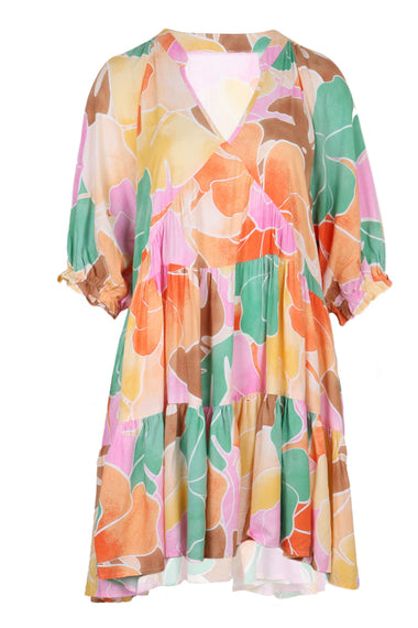 Tallulah Print Petal Mini Dress