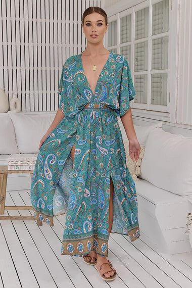 Ventura Print Fields Midi Dress - Dress