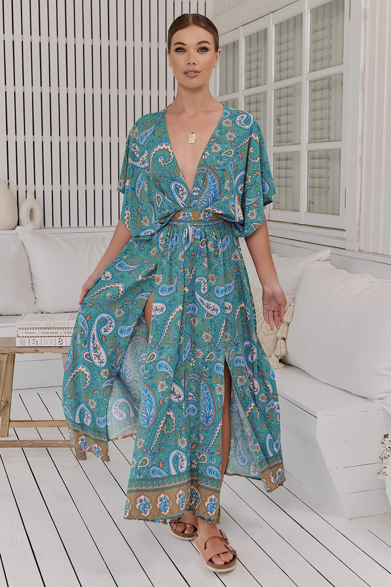 Ventura Print Fields Midi Dress