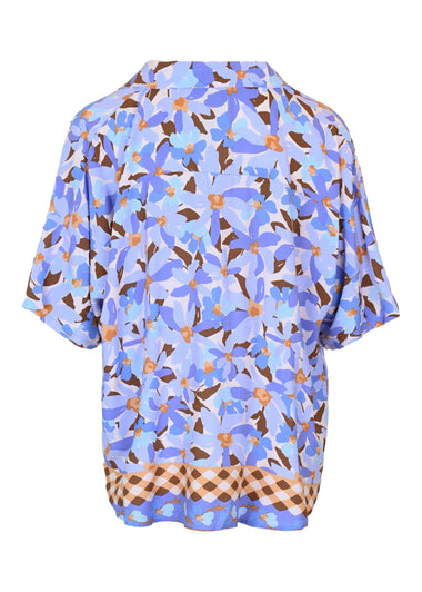 Wild Orchid Print Samara Shirt
