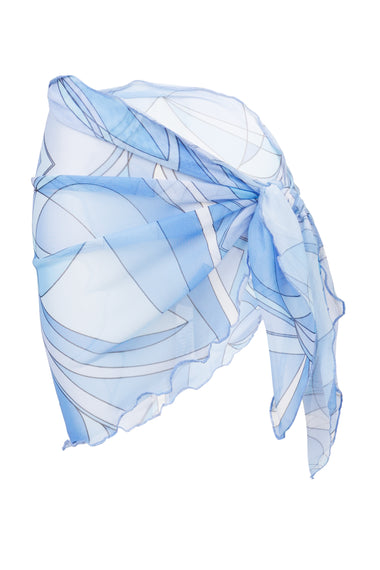 Mini Girls Sarong Blue