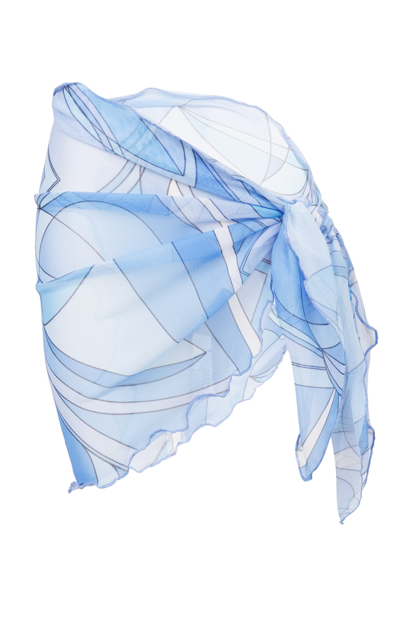 Load image into Gallery viewer, Mini Girls Sarong Blue
