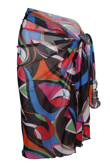 Mesh Full Sarong Black Multi
