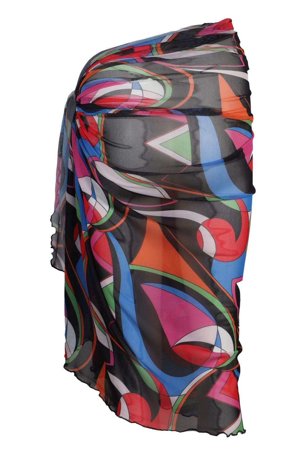 Load image into Gallery viewer, Mesh Full Sarong Black Multi
