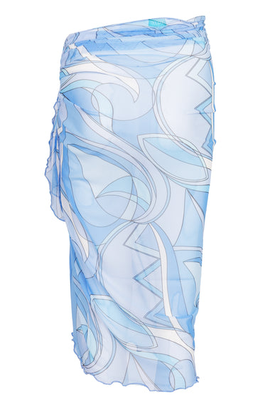 Mesh Full Sarong Blue