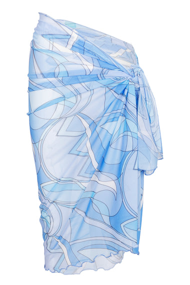 Mesh Full Sarong Blue