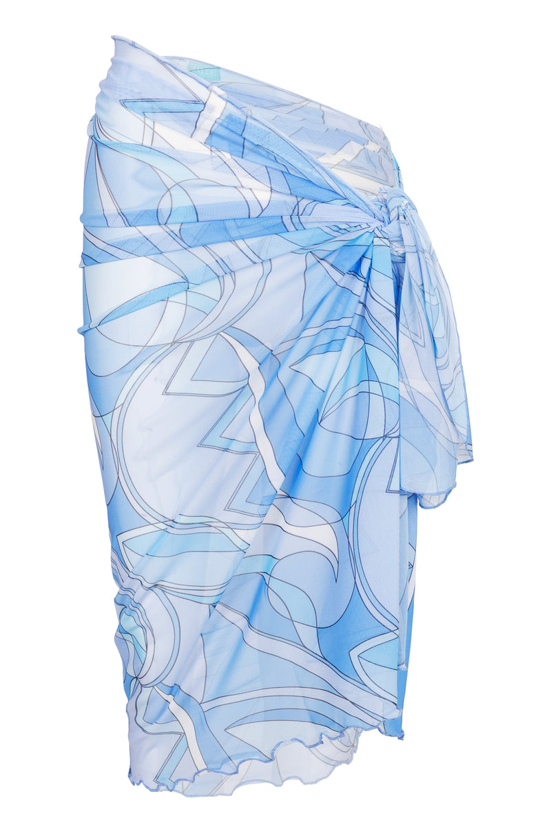 Mesh Full Sarong Blue