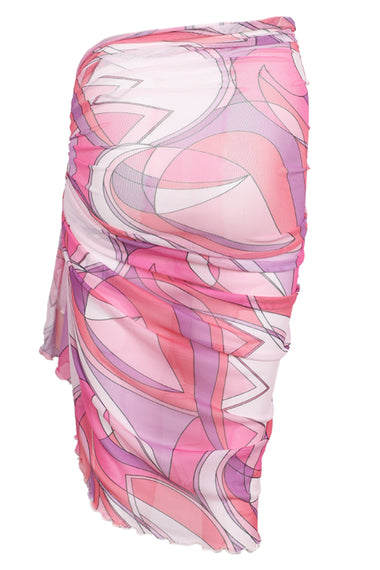 Mesh Full Sarong Pink