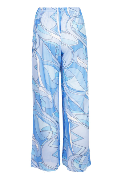Mesh Toggle Trousers Blue