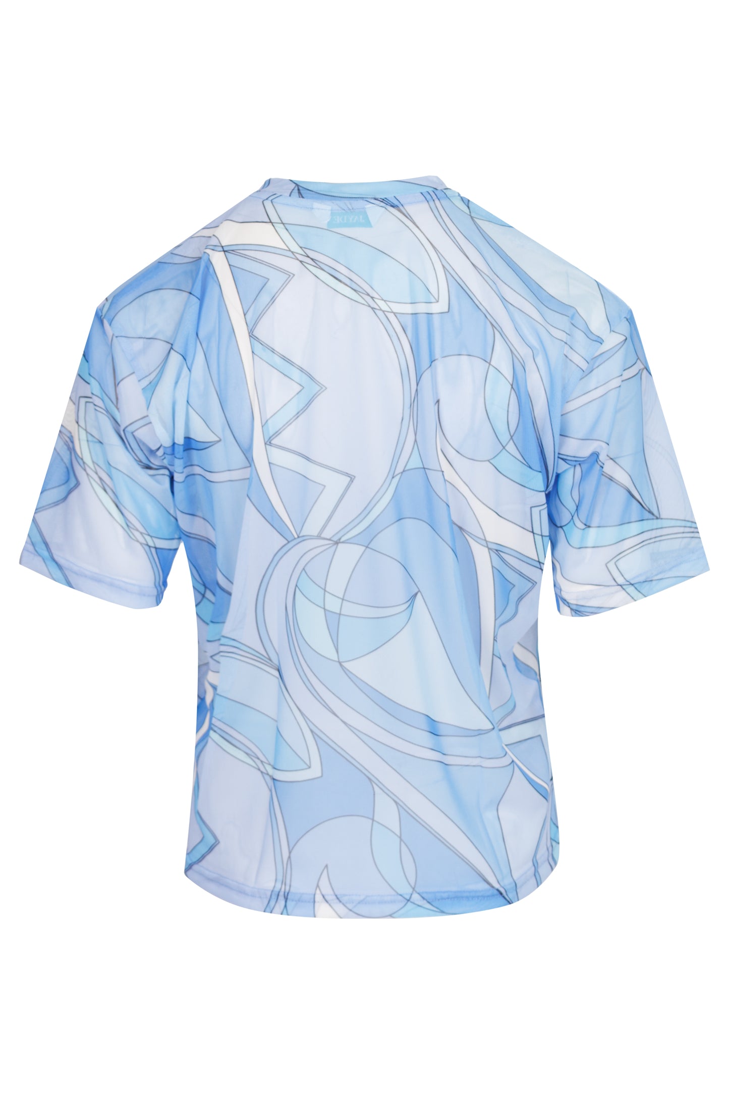Load image into Gallery viewer, Mesh T-Shirt and Scrunchie Blue
