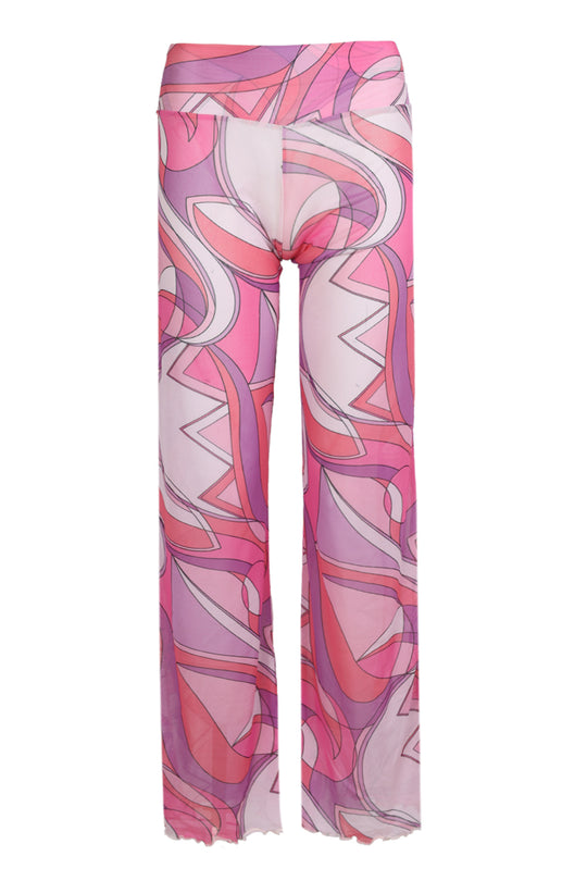 Load image into Gallery viewer, Mesh Wide Leg Pink
