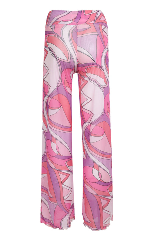 Load image into Gallery viewer, Mesh Wide Leg Pink
