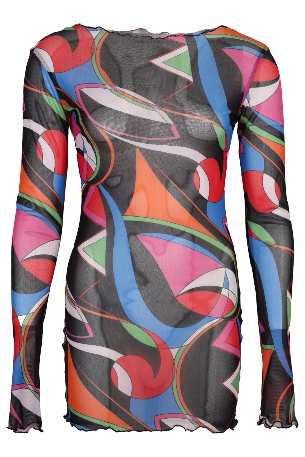 Load image into Gallery viewer, Mini Mesh Dress Black Multi
