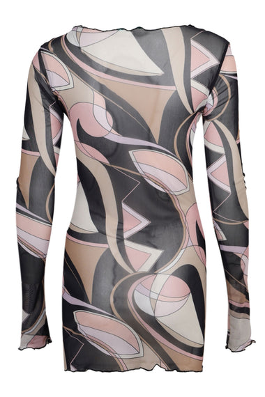 Mini Mesh Dress Black Nude