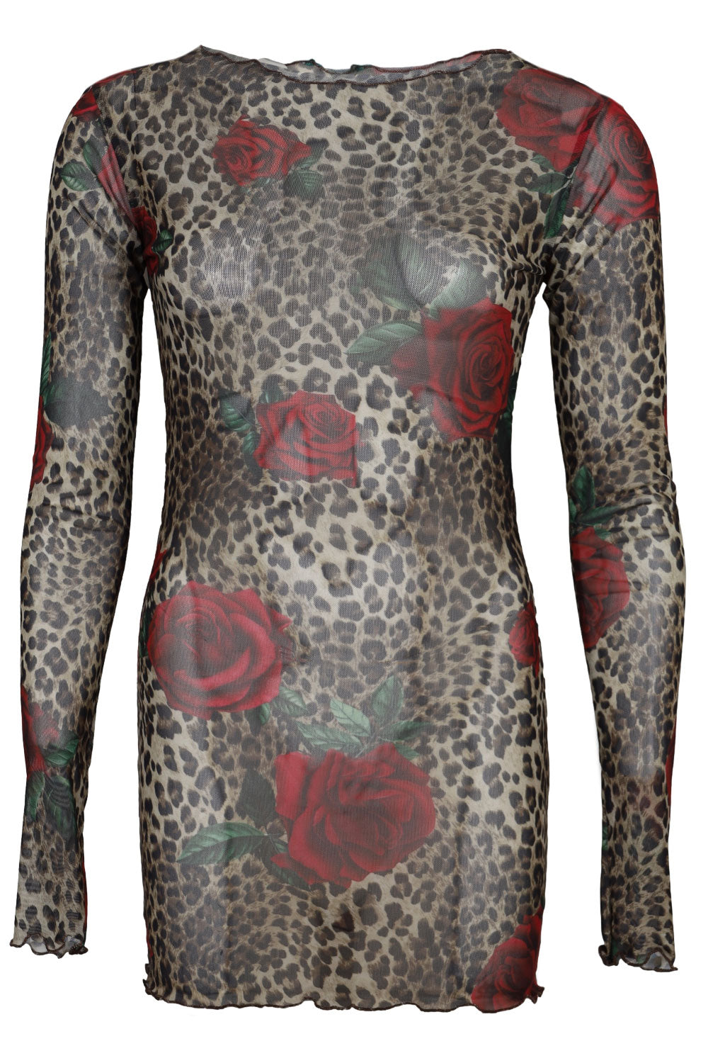 Load image into Gallery viewer, Mini Mesh Dress Leopard
