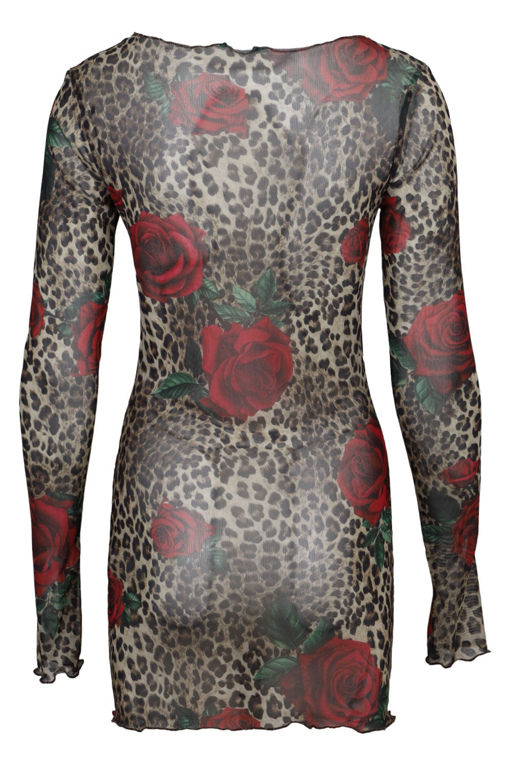 Load image into Gallery viewer, Mini Mesh Dress Leopard
