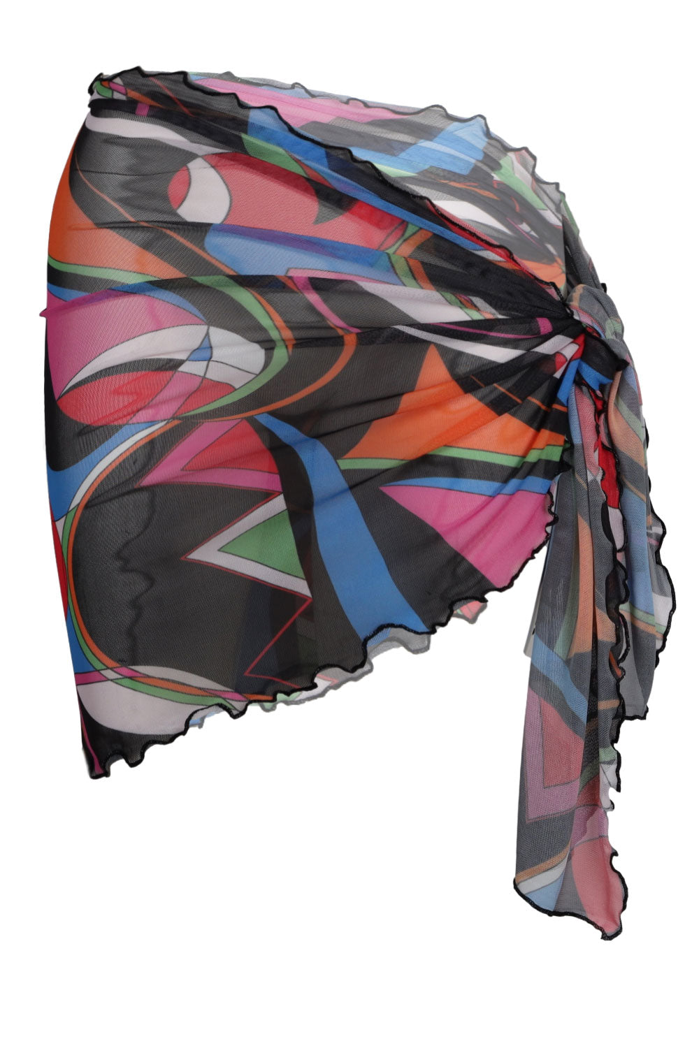 Load image into Gallery viewer, Mini Mesh Sarong Black Multi
