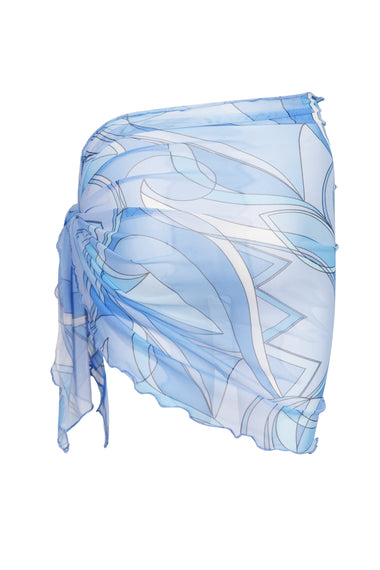 Mini Mesh Sarong Blue