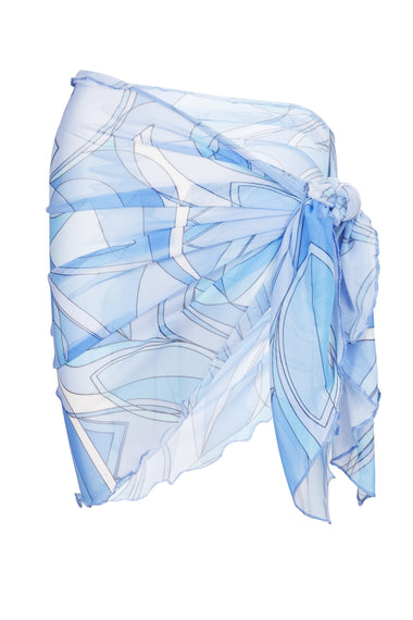 Mini Mesh Sarong Blue