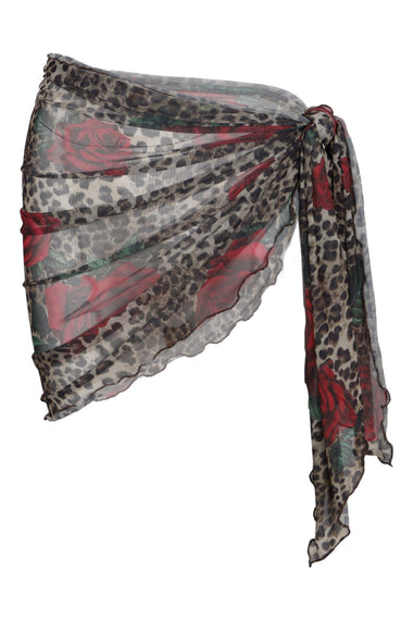 Mini Mesh Sarong Leopard