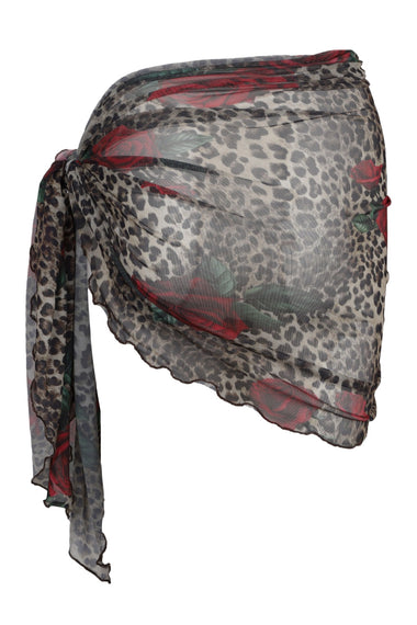 Mini Mesh Sarong Leopard