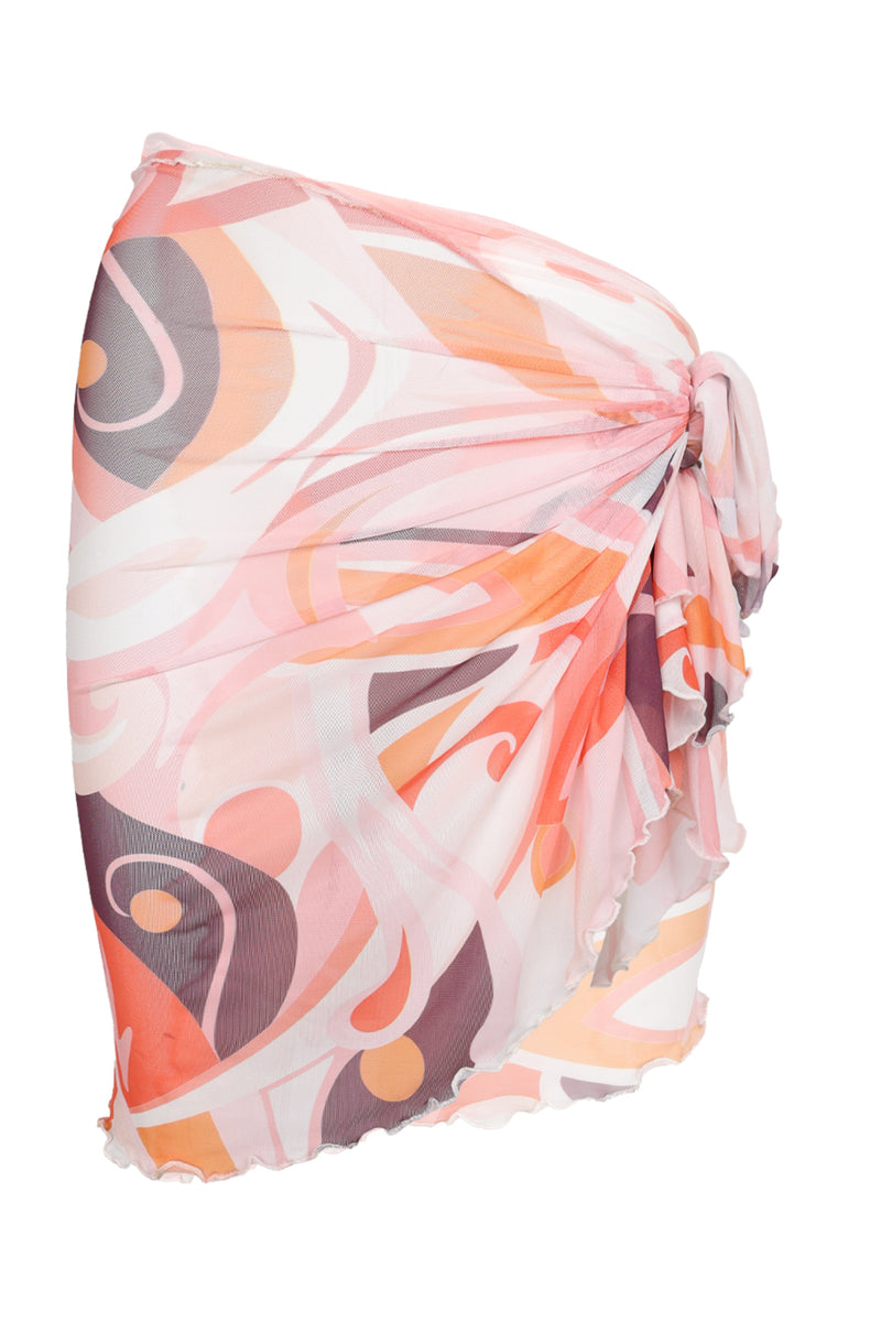 Mesh Mini Sarong Orange