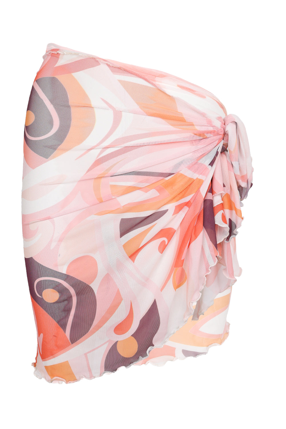 Load image into Gallery viewer, Mesh Mini Sarong Orange
