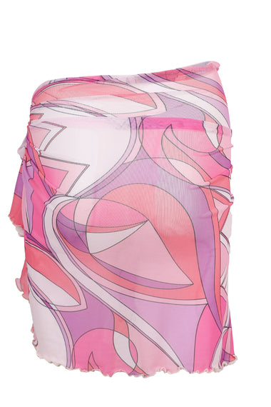 Mini Mesh Sarong Pink