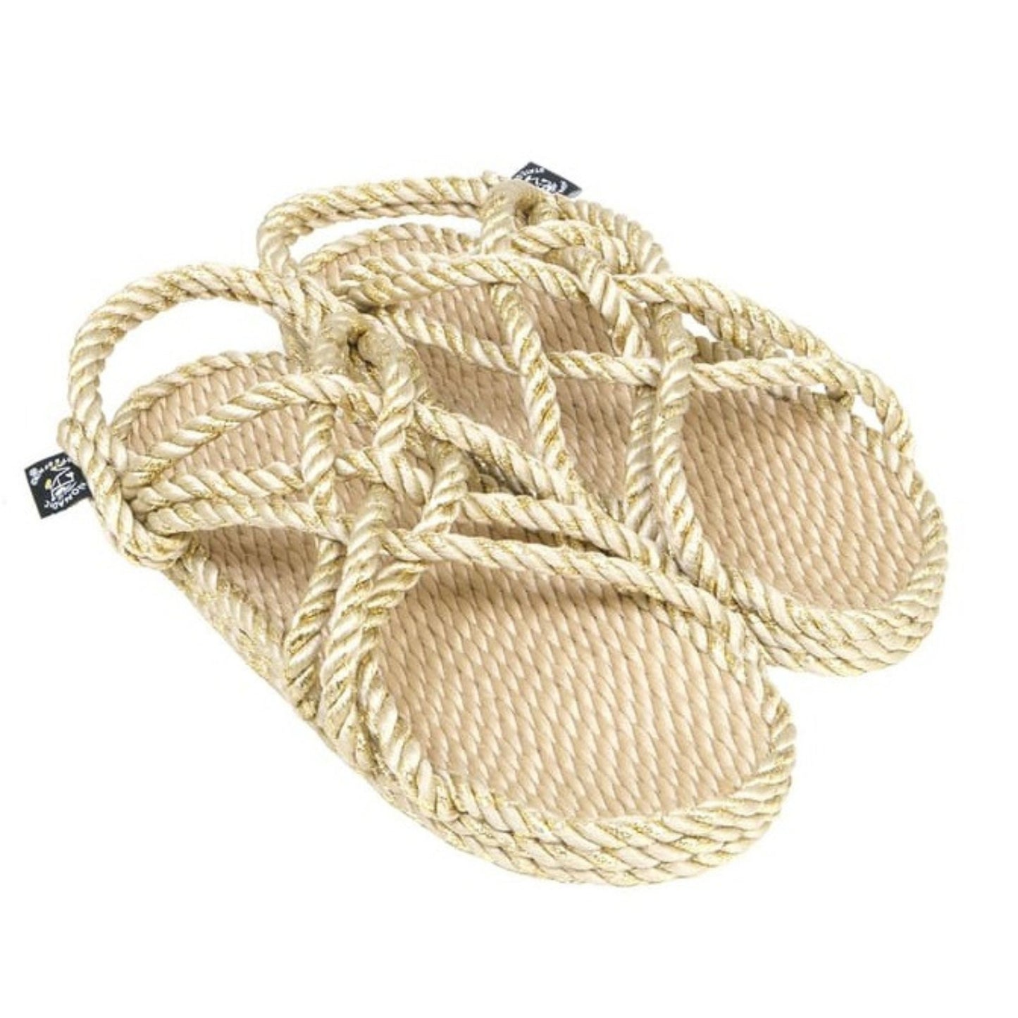 Load image into Gallery viewer, JC Beige &amp;amp; Sparkling Gold Sandals - Shoes
