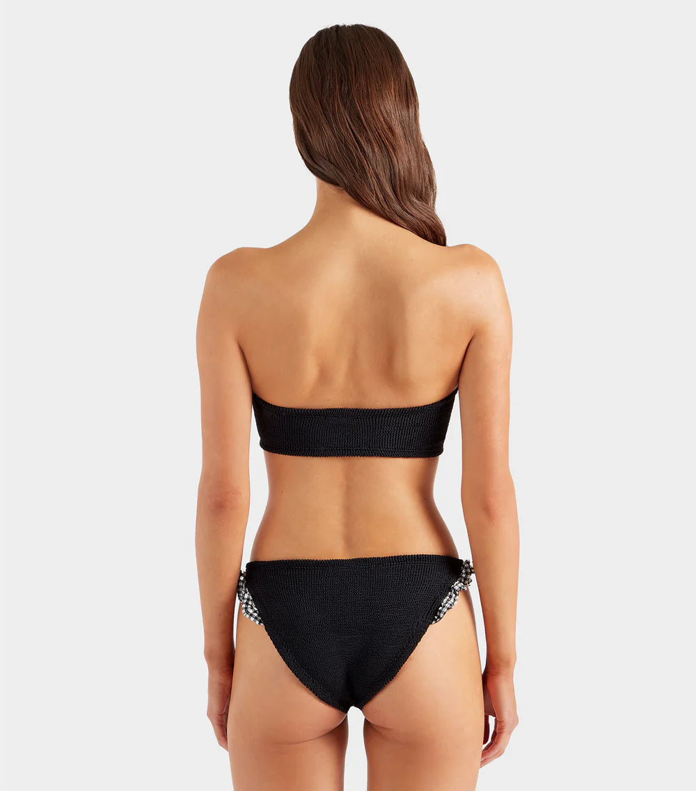Load image into Gallery viewer, Jean Bikini Black Gingham
