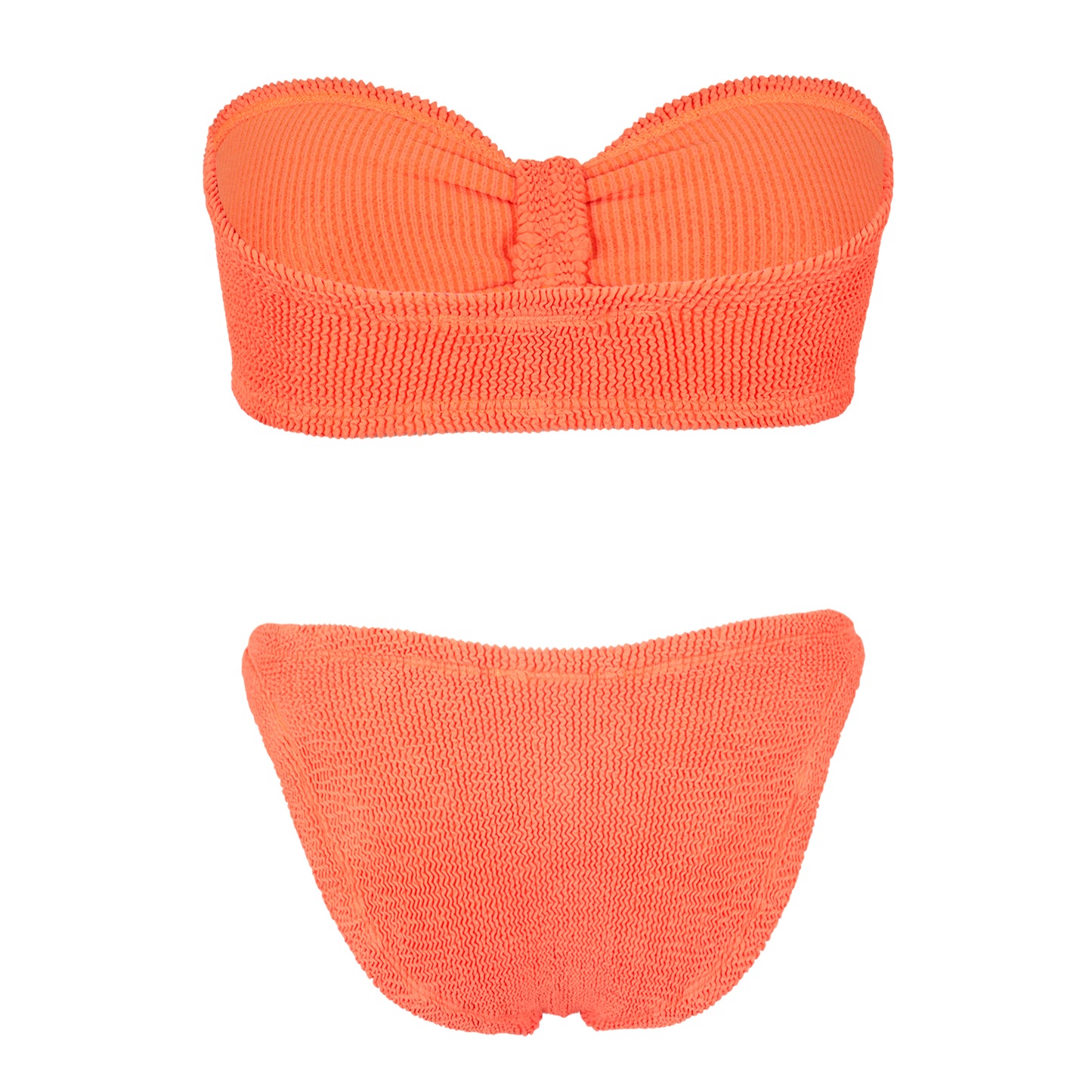 Orange Bikini Set with Bandeau Top - Jean Bikini