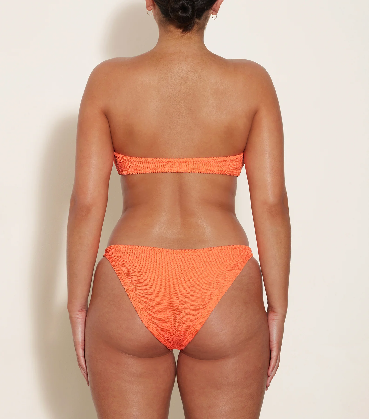 Orange Bikini Set with Bandeau Top - Jean Bikini