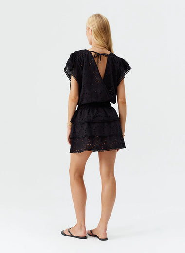 Jess Short Dress Black - Dress