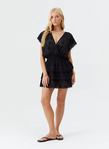 Jess Short Dress Black - Dress