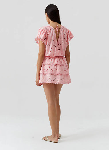 Jess Short Dress Peach