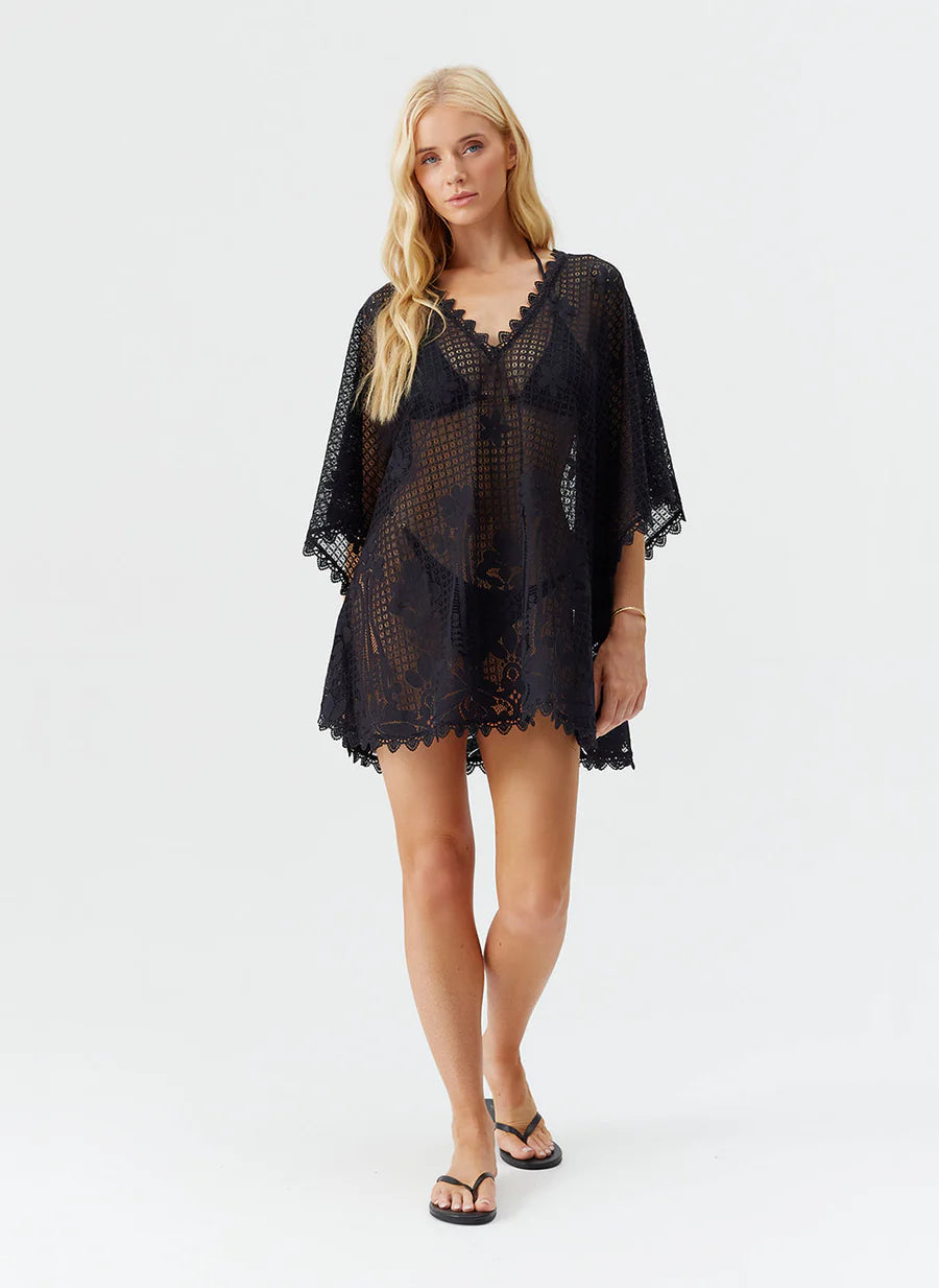 Load image into Gallery viewer, Josie Kaftan Black - ONE SIZE - Kaftan
