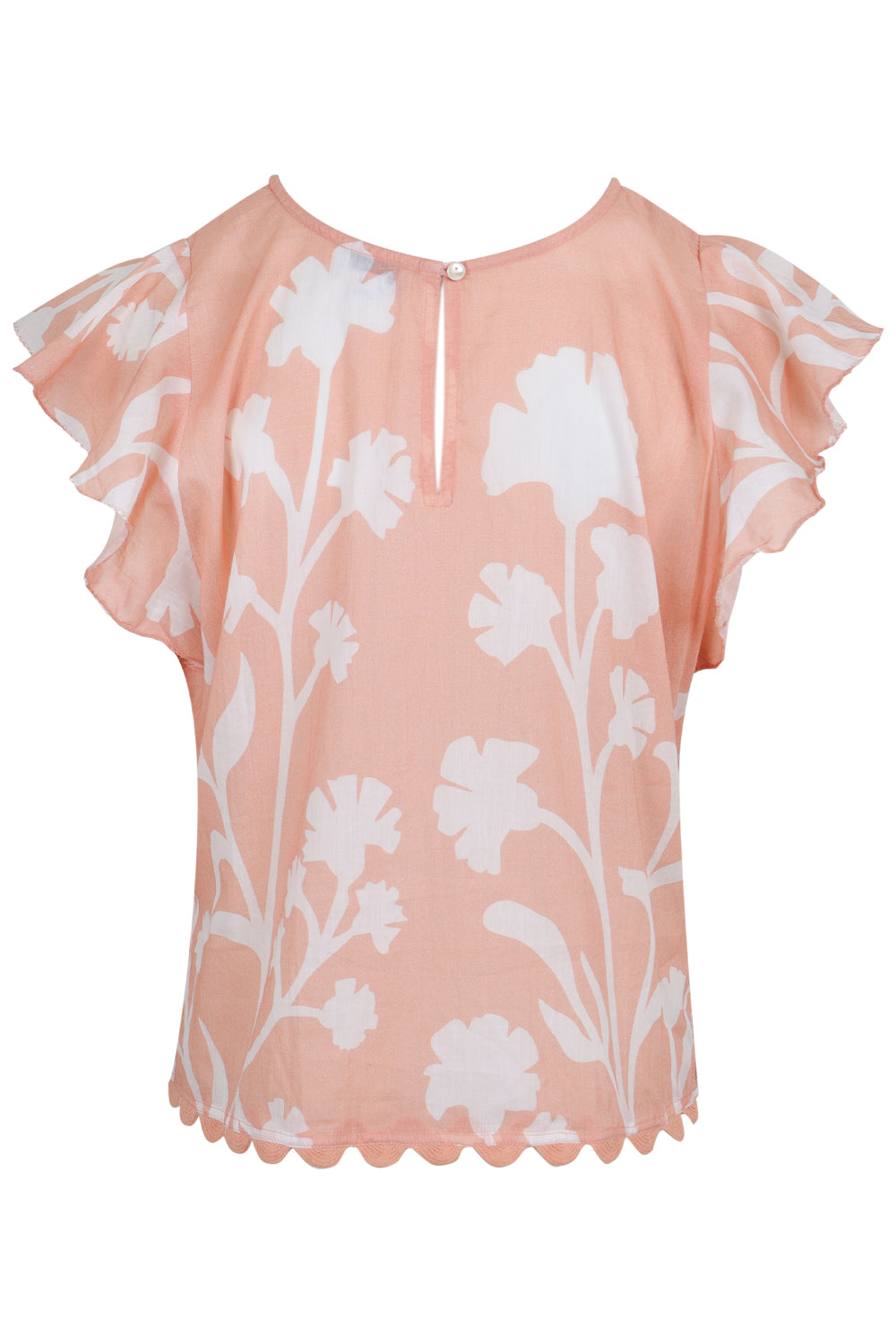 Load image into Gallery viewer, Sleeveless Frill Top Majorelle Print
