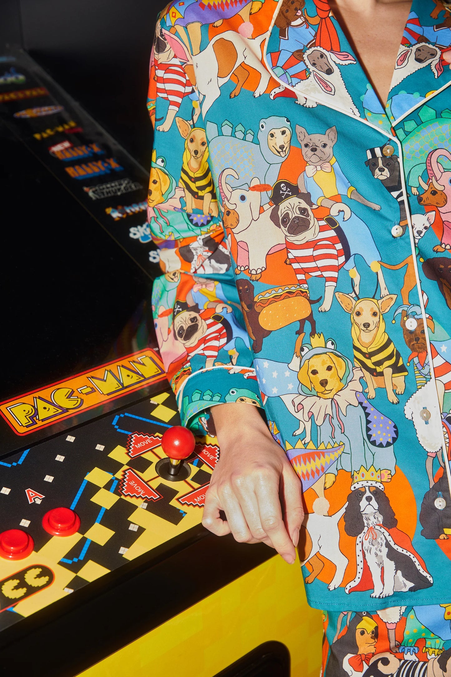 Load image into Gallery viewer, Fancy Dress Dogs Pyjama Set Teal - Pajama
