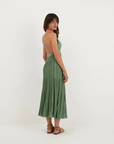 Knit Katia Long Dress Seaglass - Dress