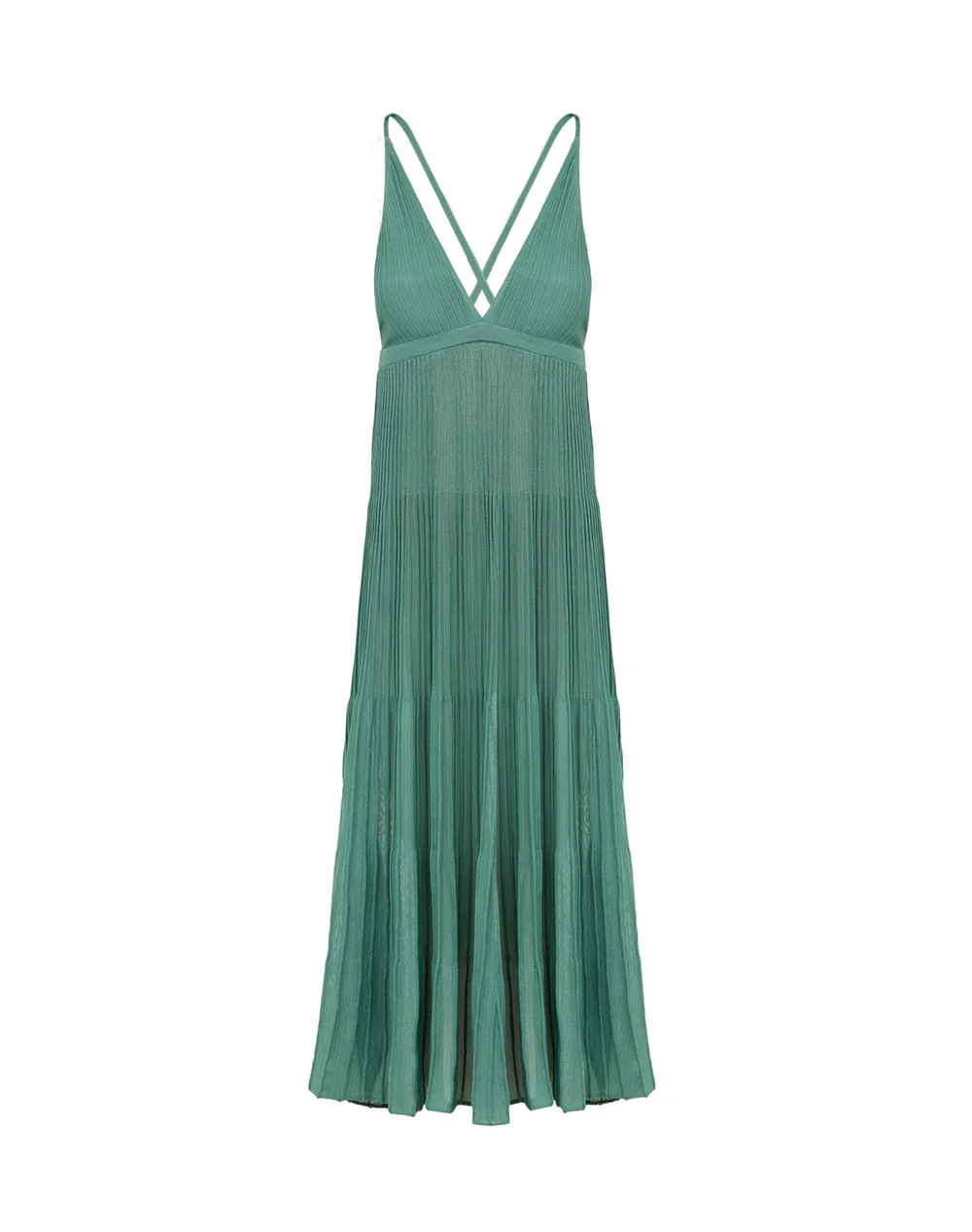 Load image into Gallery viewer, Knit Katia Long Dress Seaglass - Dress
