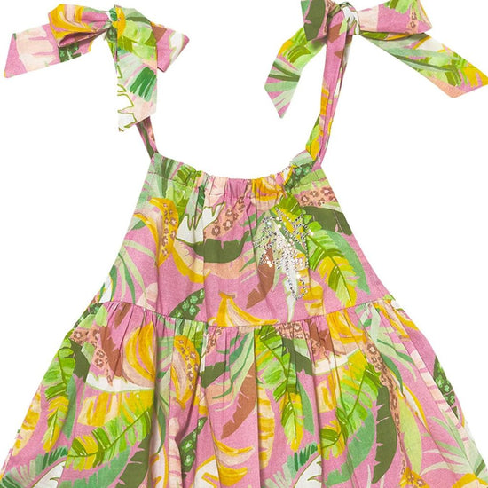 Copacabana Dress Palm Print