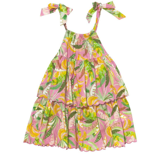 Copacabana Dress Palm Print