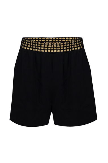 High Waisted Shorts Crepe Black