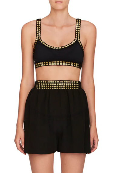 High Waisted Shorts Crepe Black